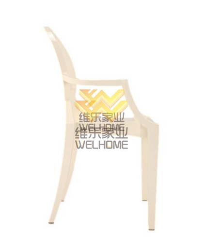 White resin ghost chair for event/wedding